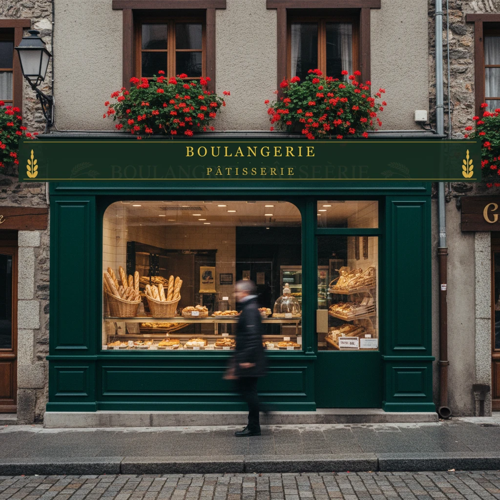 Facade de Maison Chanvillard, patisserie-boulangerie a Viviers-du-Lac